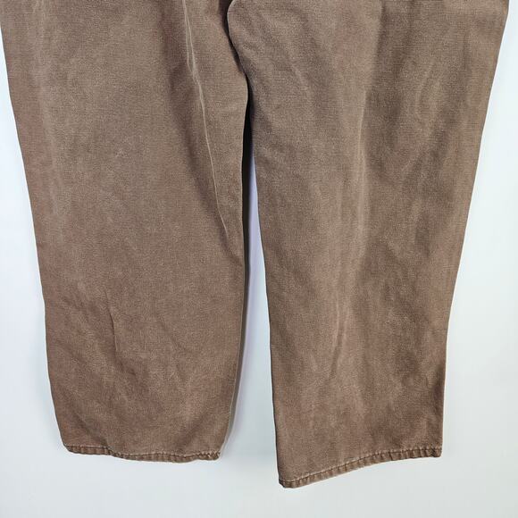 VTG Carhartt Work Pants 44x32 B11 CHT Tan Dungaree Carpenter Union Made USA Work - Picture 8 of 10